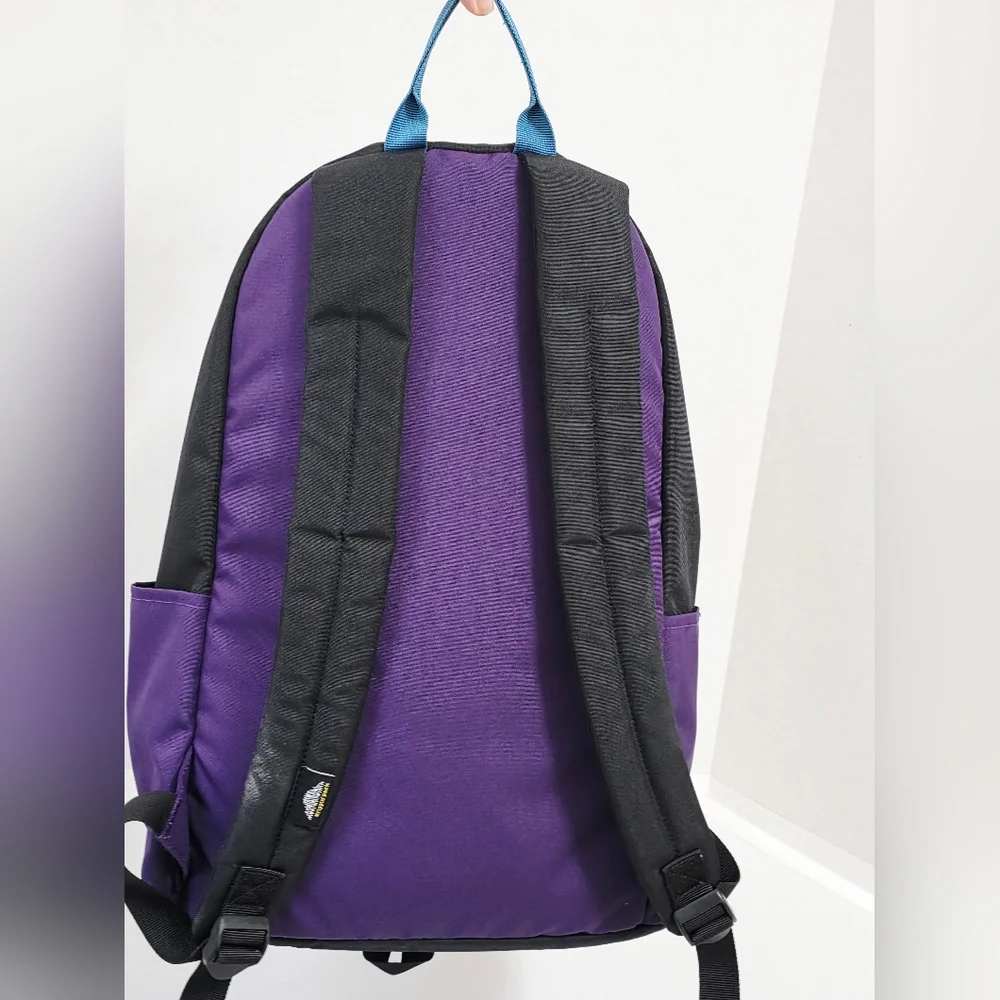 Mountain Smith Black and Purple Backpack with Blue Accents